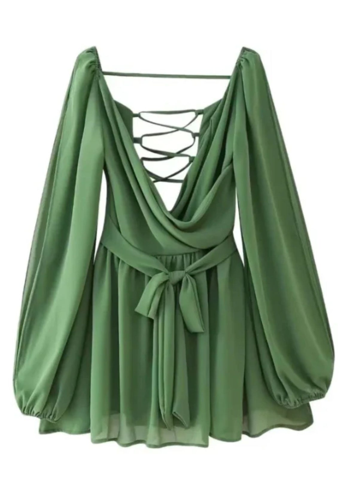 Green Full Sleeve Romper