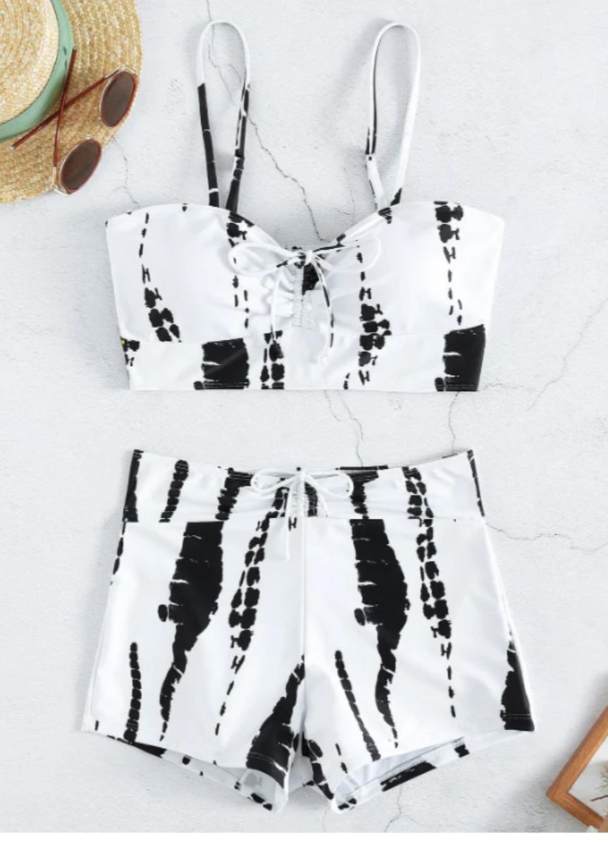 White swimwear set