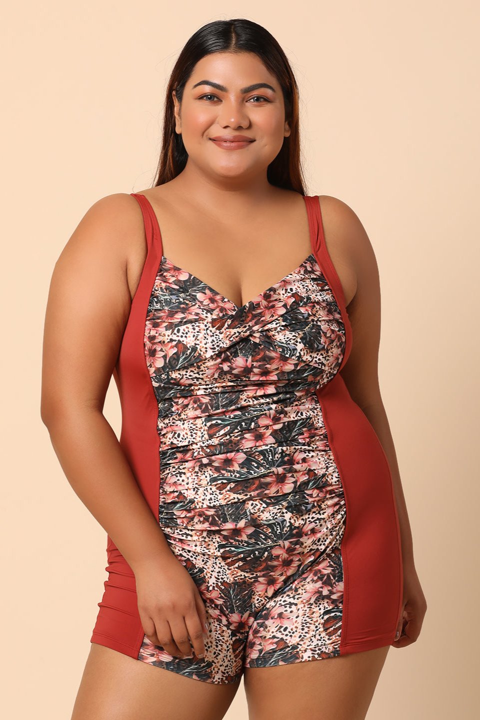 Plus Size Printed Monokini