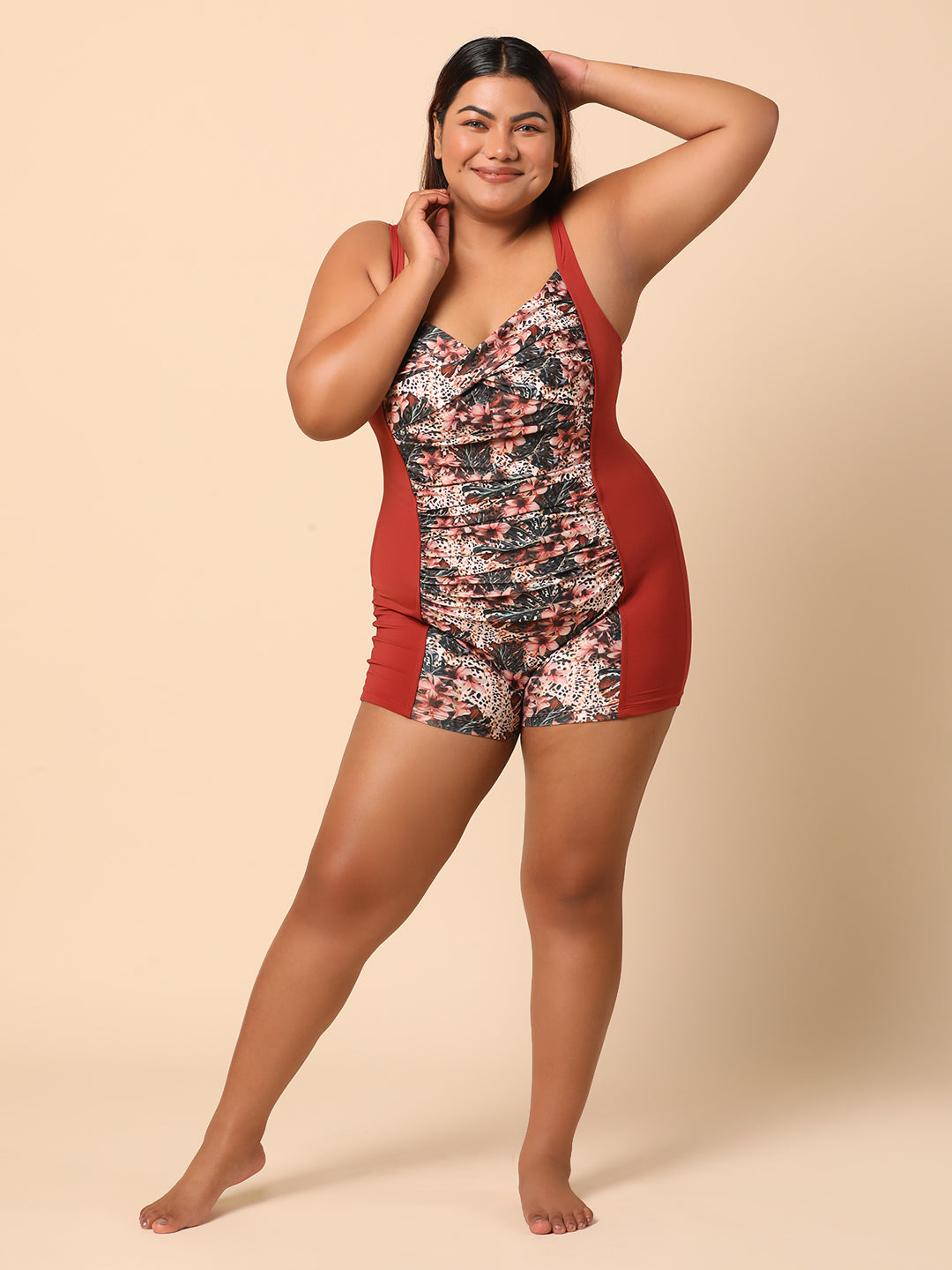 Plus Size Printed Monokini