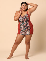 Plus Size Printed Monokini