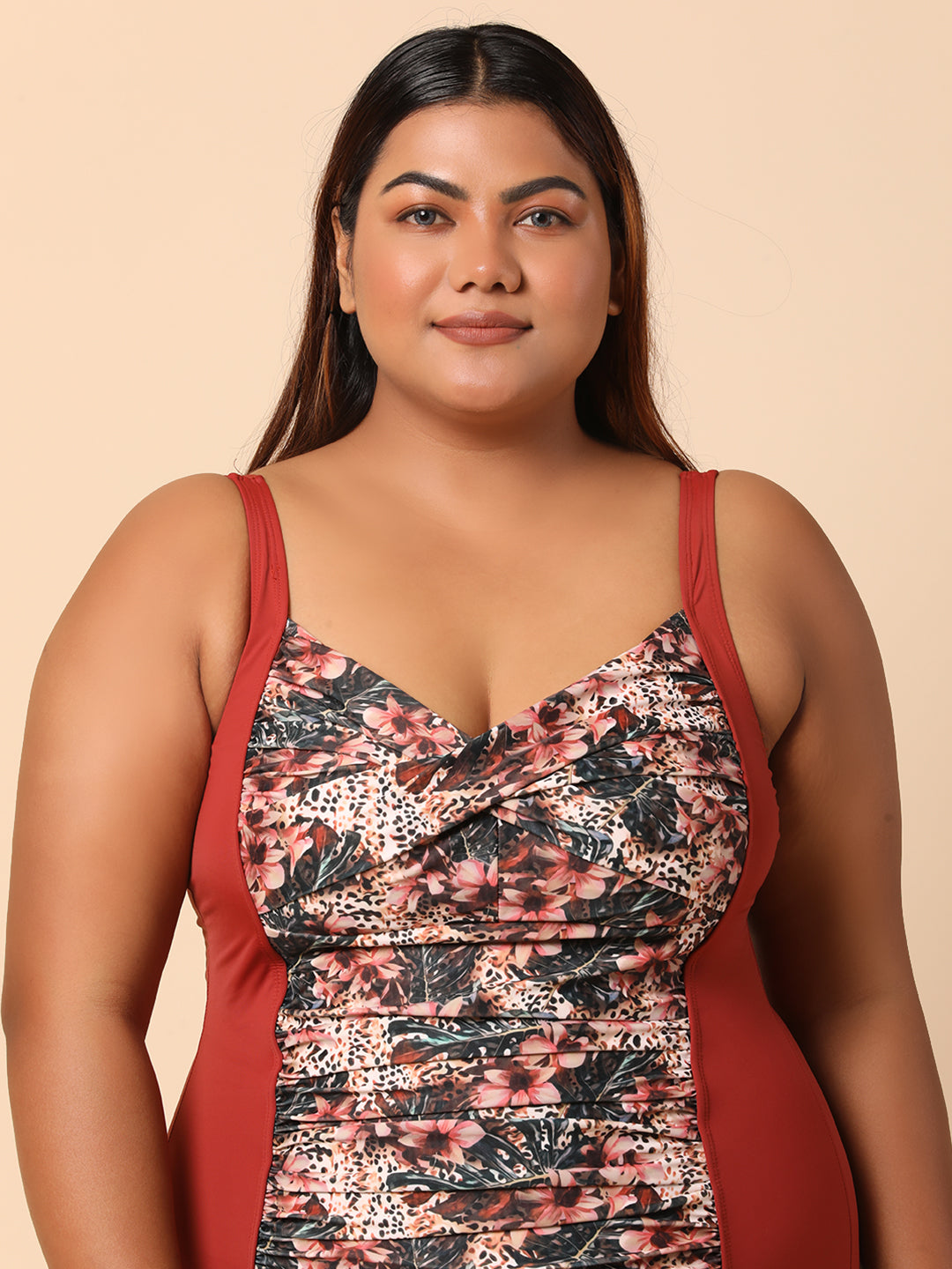 Plus Size Printed Monokini