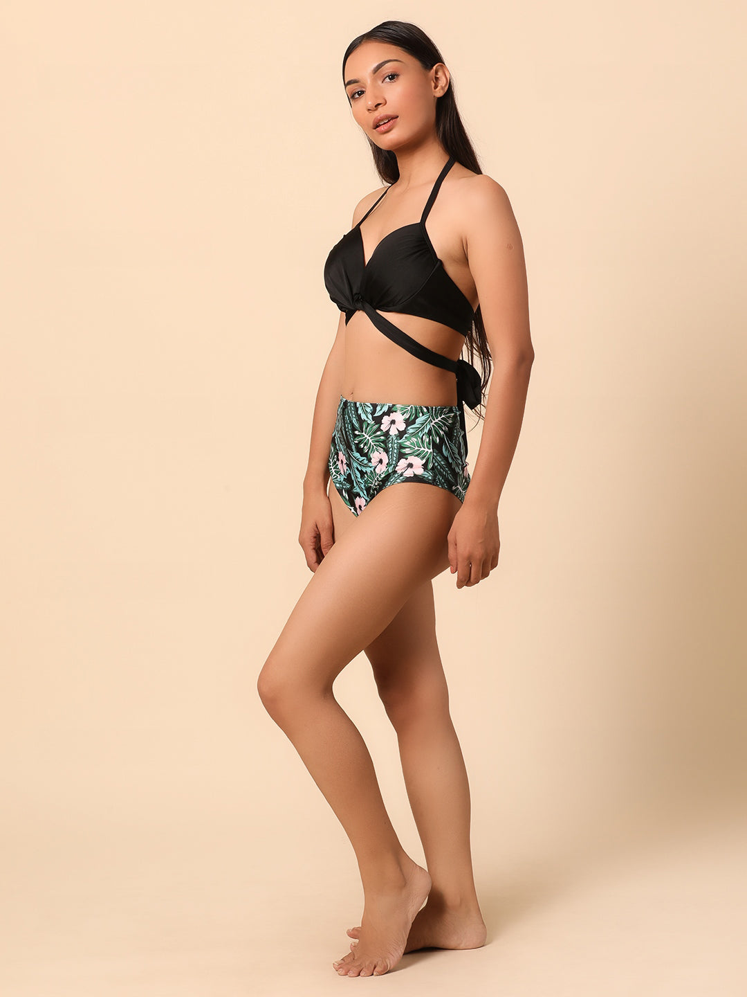 Green 3 piece swimwear set