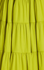 Lime Tiered Maxi Dress