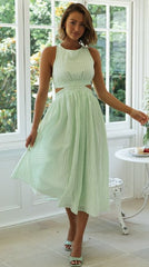 Green Designer Dress - WomanLikeU